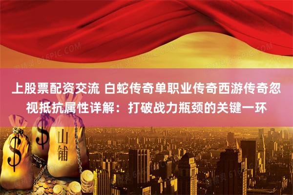 上股票配资交流 白蛇传奇单职业传奇西游传奇忽视抵抗属性详解：打破战力瓶颈的关键一环